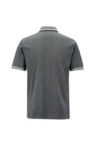 Su Yeşili Polo Yaka Regular Fit Nakışlı Merserize Pamuk T-shirt