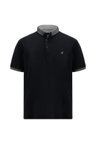 Koyu Lacivert Regular Fit Desenli Nakışlı Pamuklu Polo Yaka T-shirt