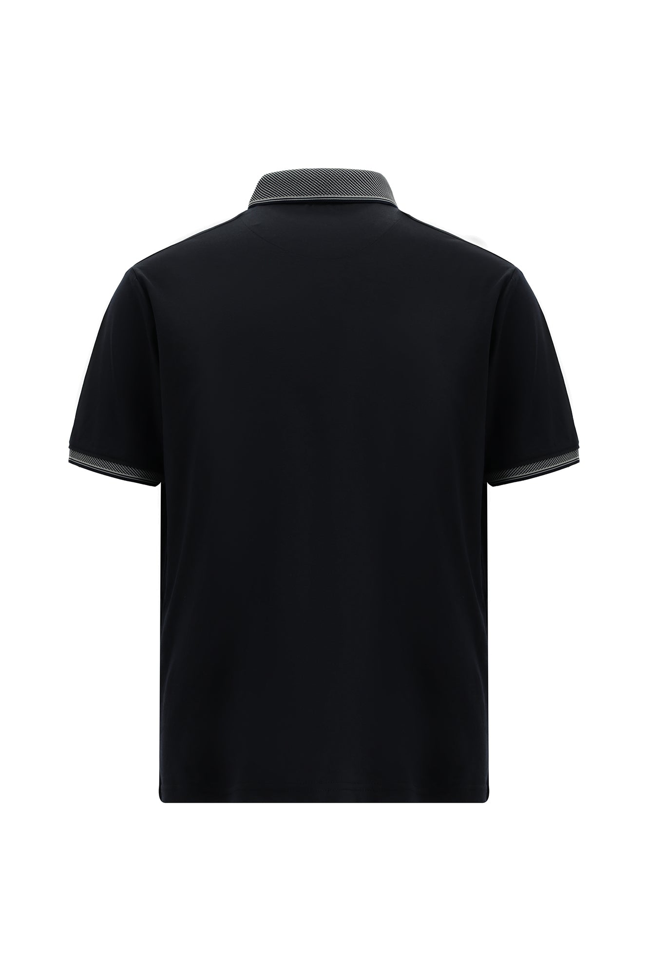 Koyu Lacivert Regular Fit Desenli Nakışlı Pamuklu Polo Yaka T-shirt