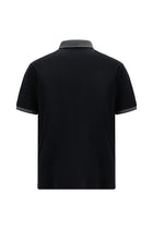 Koyu Lacivert Regular Fit Desenli Nakışlı Pamuklu Polo Yaka T-shirt