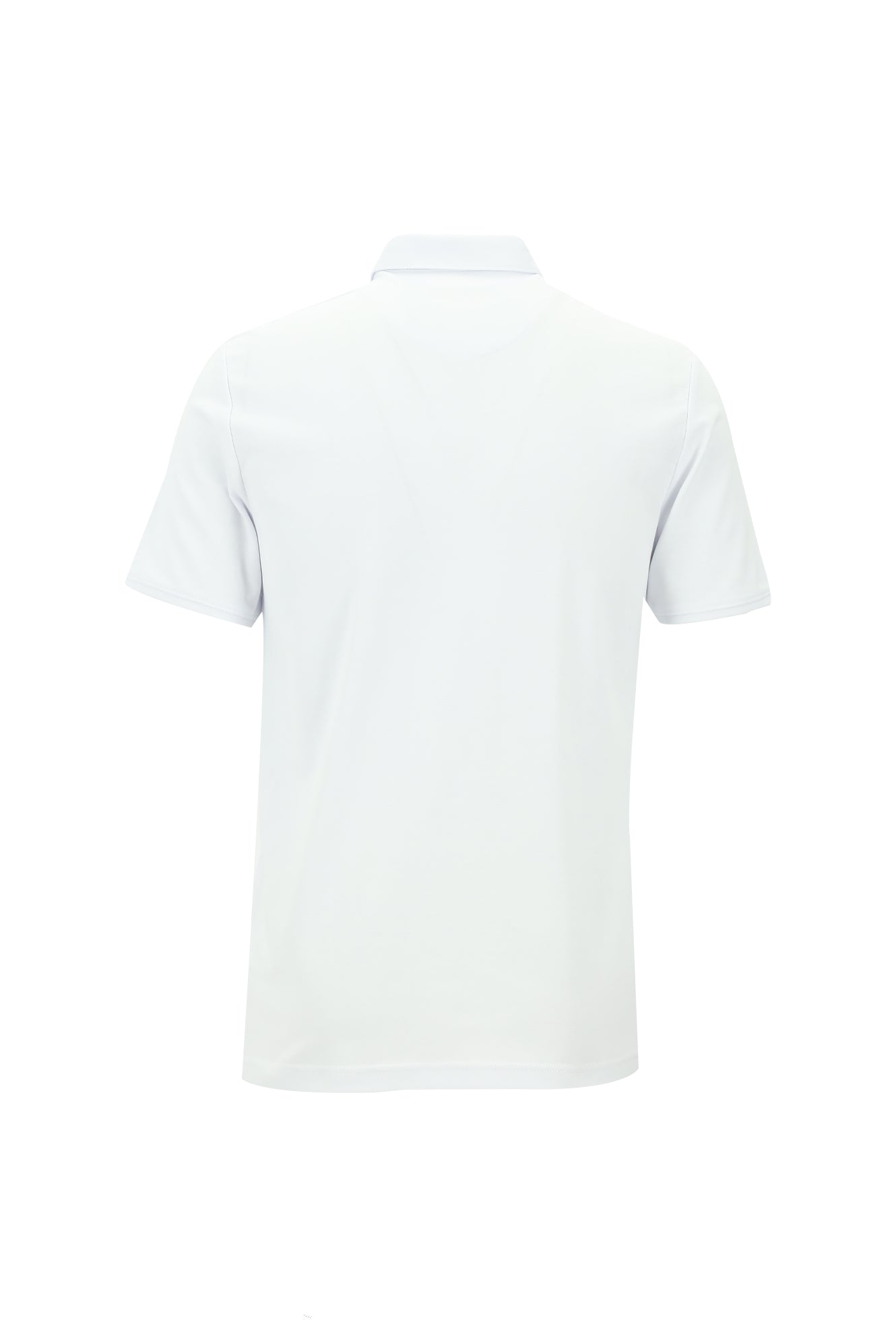 Kırık Beyaz Polo Yaka Regular Fit Desenli Nakışlı Pamuklu T-shirt