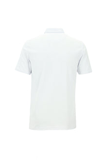 Kırık Beyaz Polo Yaka Regular Fit Desenli Nakışlı Pamuklu T-shirt