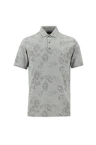 Orta Antrasit Polo Yaka Regular Fit Desenli Nakışlı T-shirt