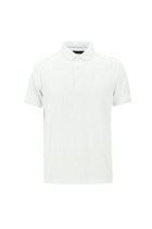 Kırık Beyaz Polo Yaka Regular Fit Desenli Pamuklu T-shirt