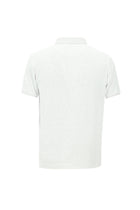 Kırık Beyaz Polo Yaka Regular Fit Desenli Pamuklu T-shirt