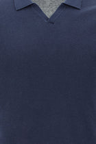 Siyah Lacivert Polo Yaka Regular Fit Pamuklu T-shirt