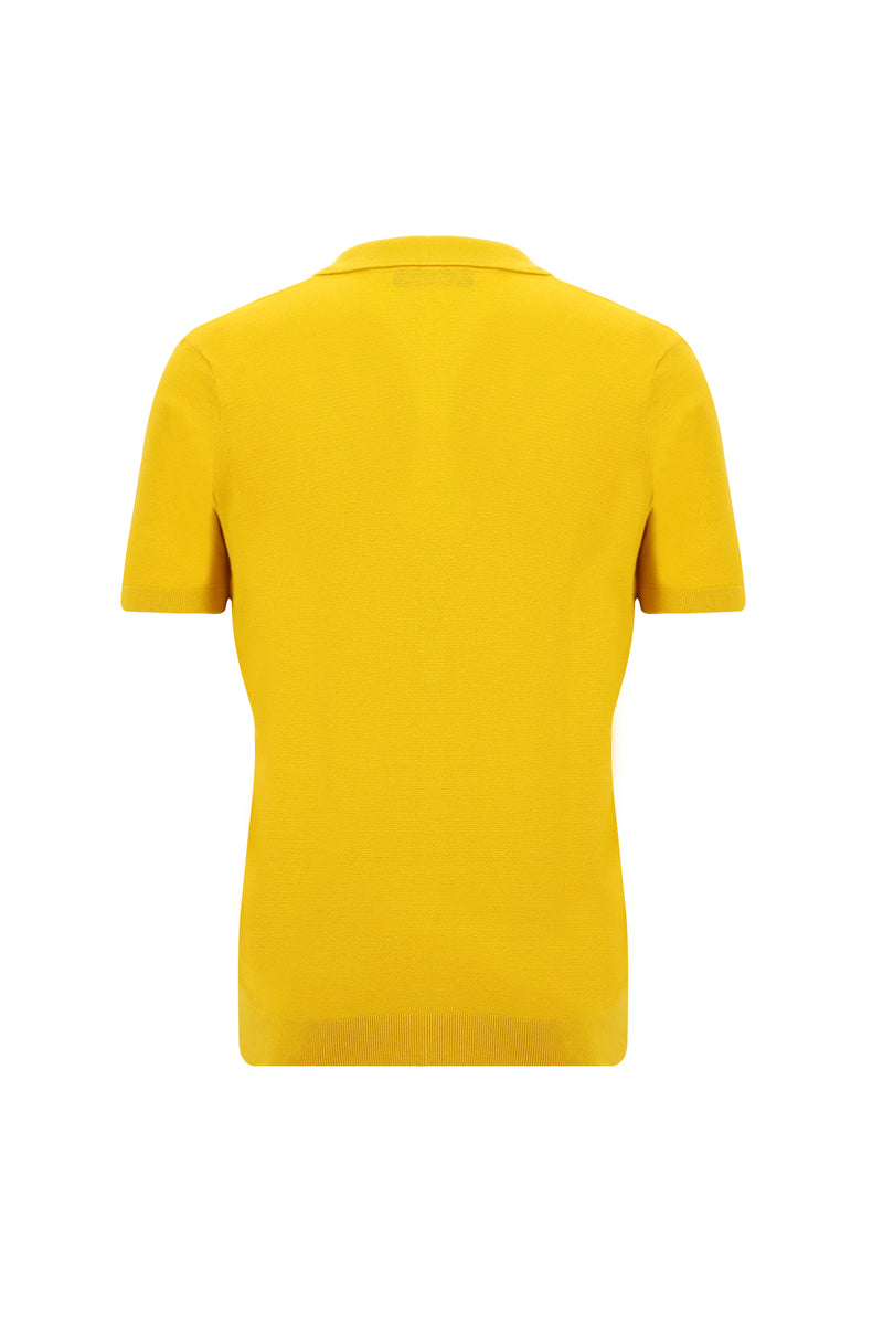 Hardal Polo Yaka Regular Fit Pamuklu T-shirt