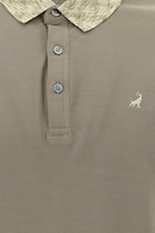 Orta Vizon Polo Yaka Slim Fit Dar Kesim Desenli Nakışlı Merserize Pamuk T-shirt
