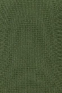 Yağ Yeşili-Olive Bisiklet Yaka Slim Fit Dar Kesim Pamuklu Triko Kazak