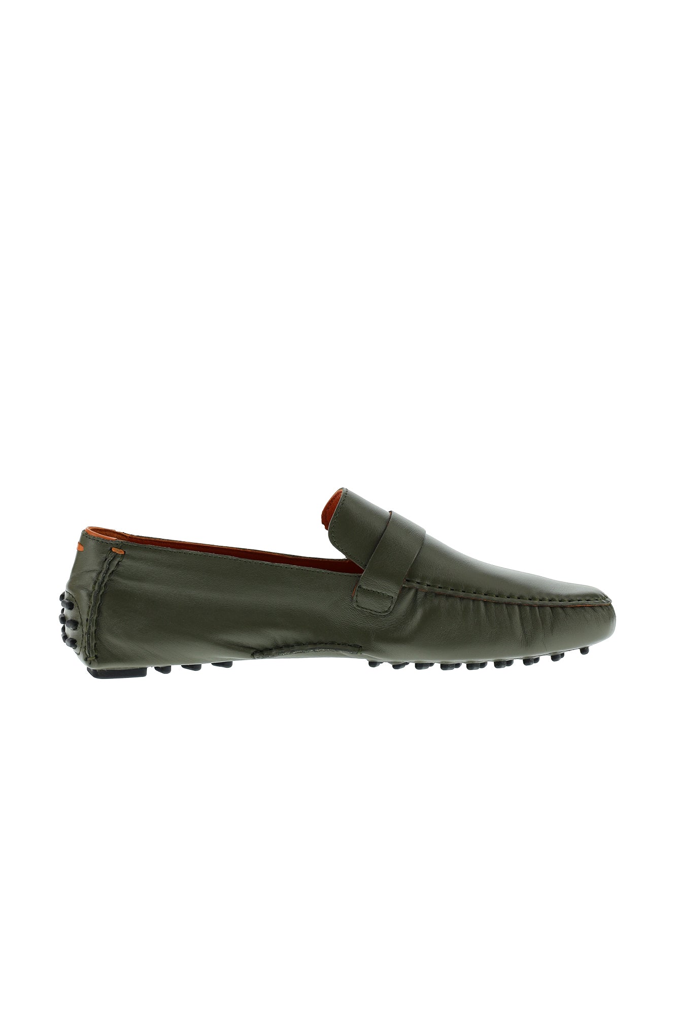 Koyu Yeşil Casual Loafer Deri Ayakkabı