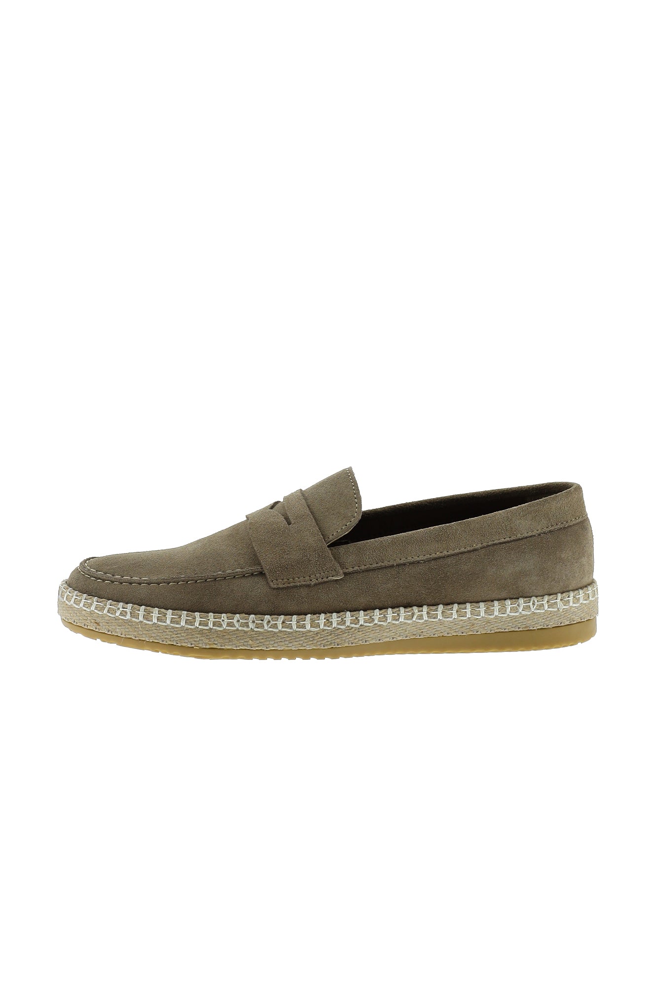 Orta Bej Süet Casual Loafer Deri Espadril Ayakkab?-Abdullah Ki??l?