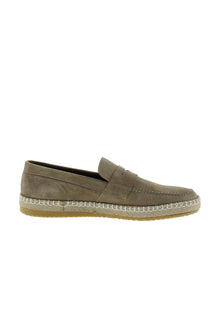 Orta Bej Süet Casual Loafer Deri Espadril Ayakkab?-Abdullah Ki??l?