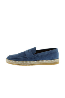Mint Ye?ili Süet Casual Loafer Deri Espadril Ayakkab?-Abdullah Ki??l?