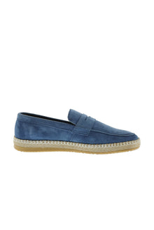 Mint Ye?ili Süet Casual Loafer Deri Espadril Ayakkab?-Abdullah Ki??l?