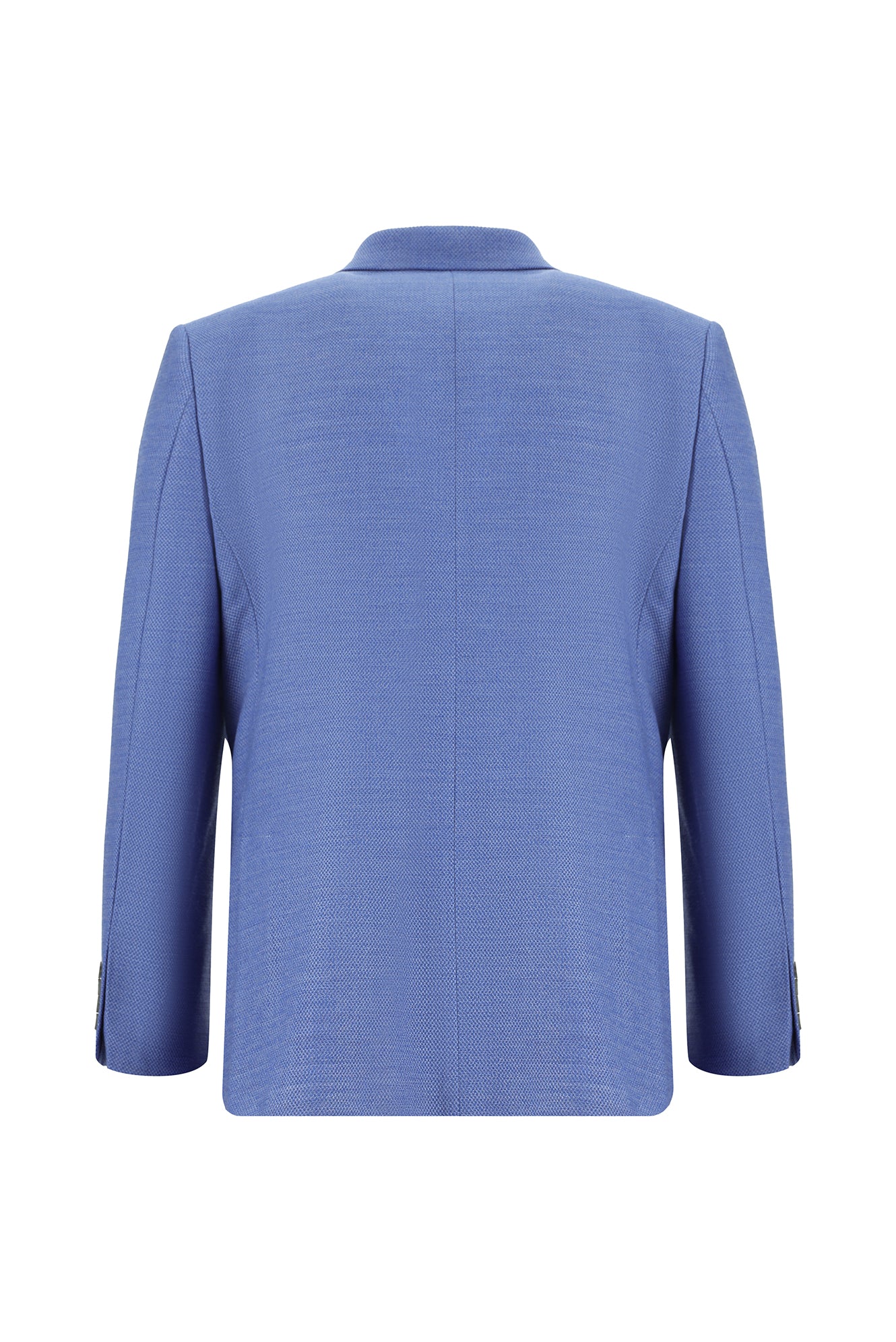 Mavi Relaxed Fit Rahat Kesim Yünlü Desenli Ceket