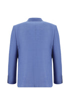 Mavi Relaxed Fit Rahat Kesim Yünlü Desenli Ceket