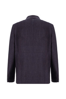 Koyu Bordo Slim Fit Dar Kesim Yünlü Desenli Ceket