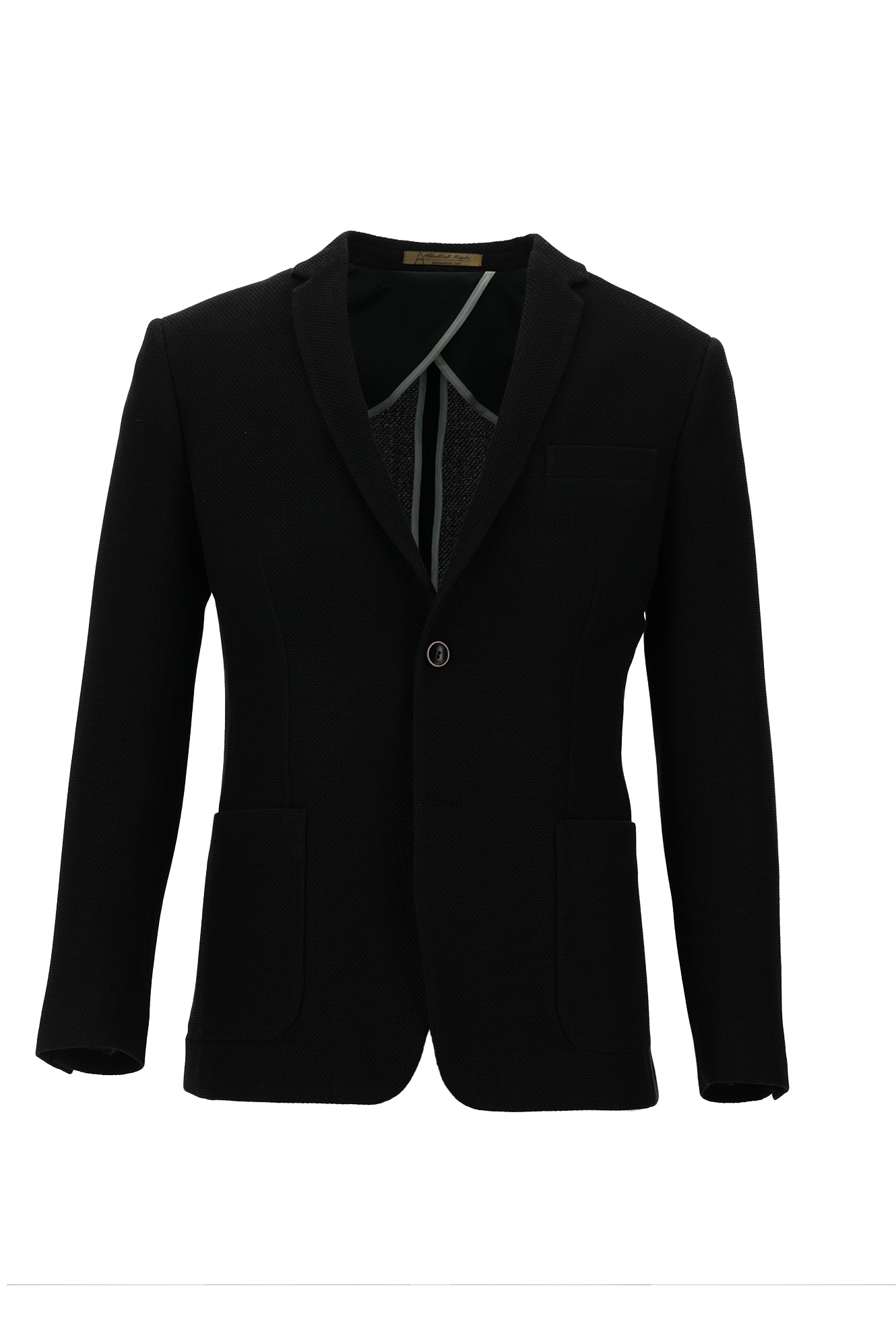 Siyah 7 Drop Super Slim Fit Eksra Dar Kesim Klasik Ceket-Abdullah Ki??l?