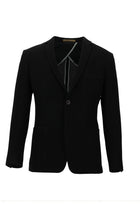Siyah 7 Drop Super Slim Fit Eksra Dar Kesim Klasik Ceket-Abdullah Ki??l?