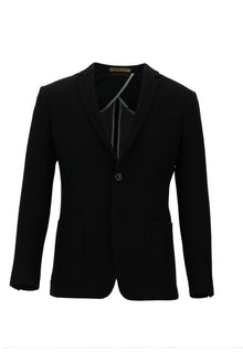 Siyah 7 Drop Super Slim Fit Eksra Dar Kesim Klasik Ceket-Abdullah Ki??l?