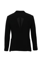 Siyah 7 Drop Super Slim Fit Eksra Dar Kesim Klasik Ceket-Abdullah Ki??l?