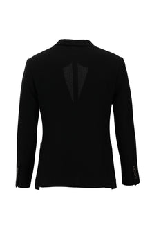 Siyah 7 Drop Super Slim Fit Eksra Dar Kesim Klasik Ceket-Abdullah Ki??l?