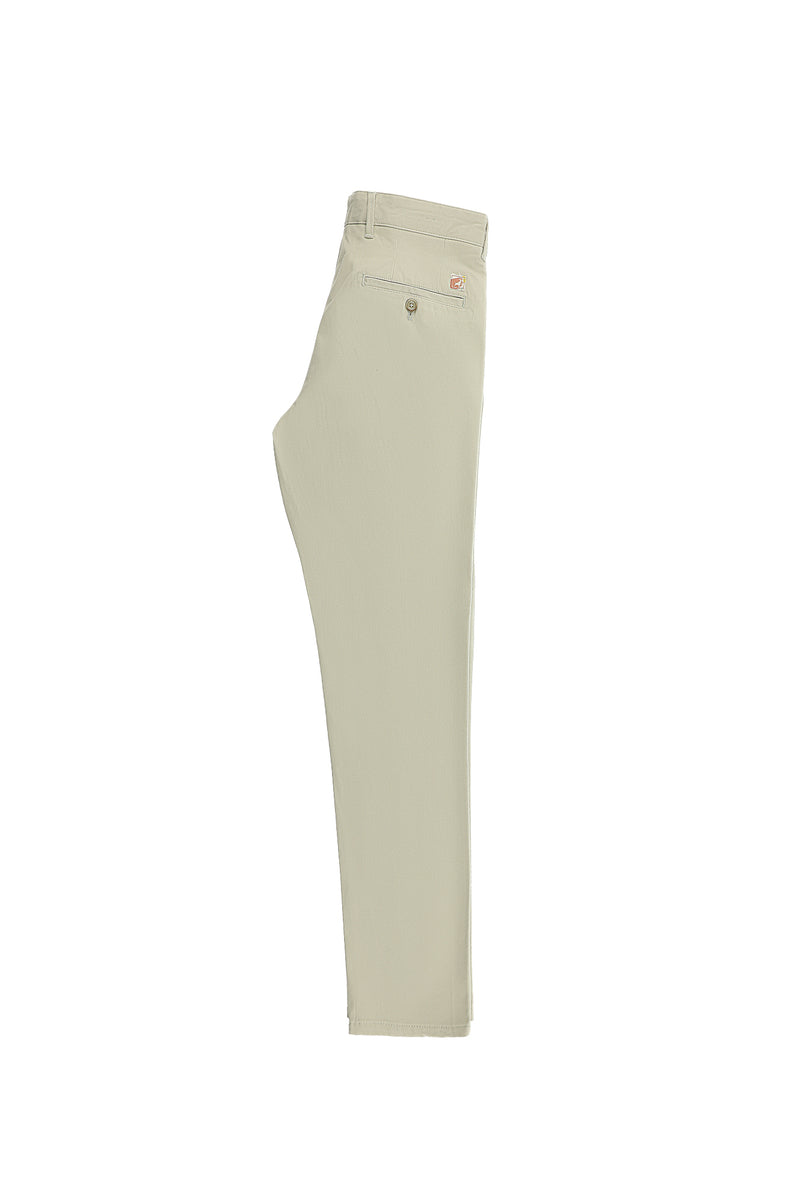 Açık Vizon Relax Fit Rahat Kesim Likralı Kanvas / Chino Pantolon