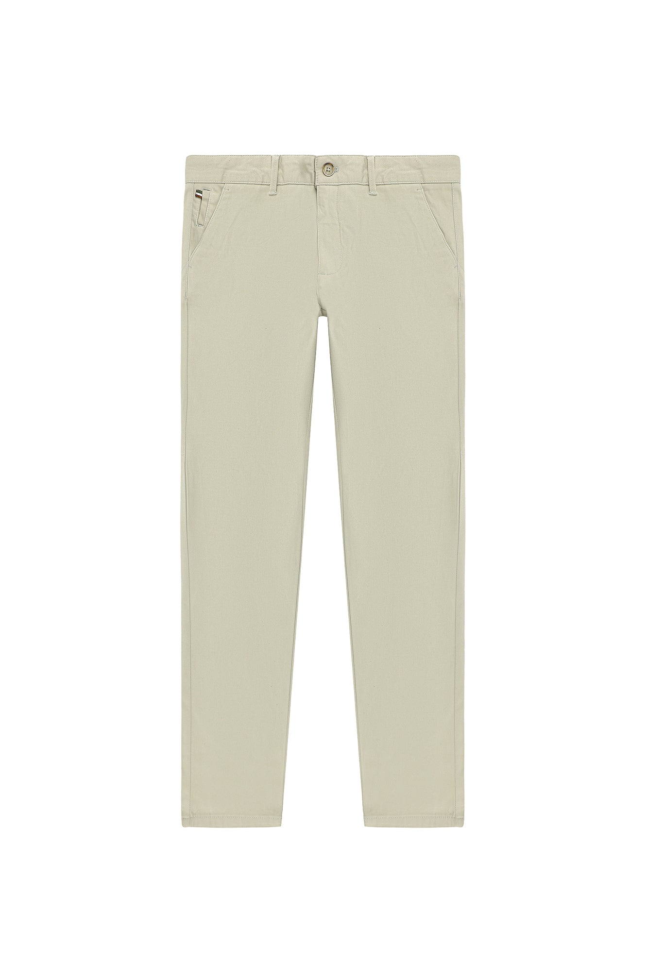 Açık Vizon Relaxed Fit Rahat Kesim Likralı Kanvas / Chino Pantolon