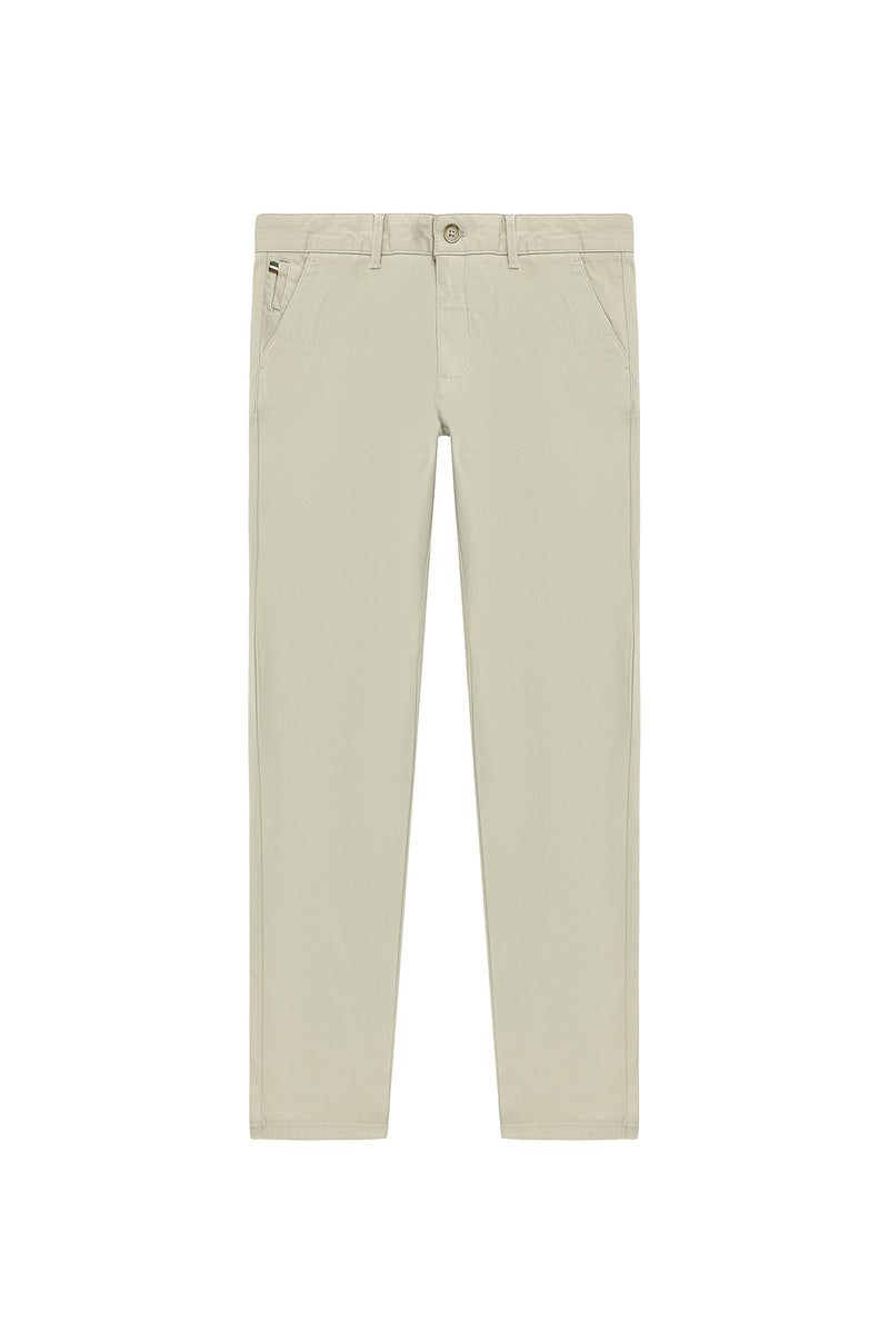 Açık Vizon Relaxed Fit Rahat Kesim Likralı Kanvas / Chino Pantolon