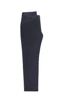 Koyu Lacivert Relaxed Fit Rahat Kesim Likralı Denim Look Pantolon