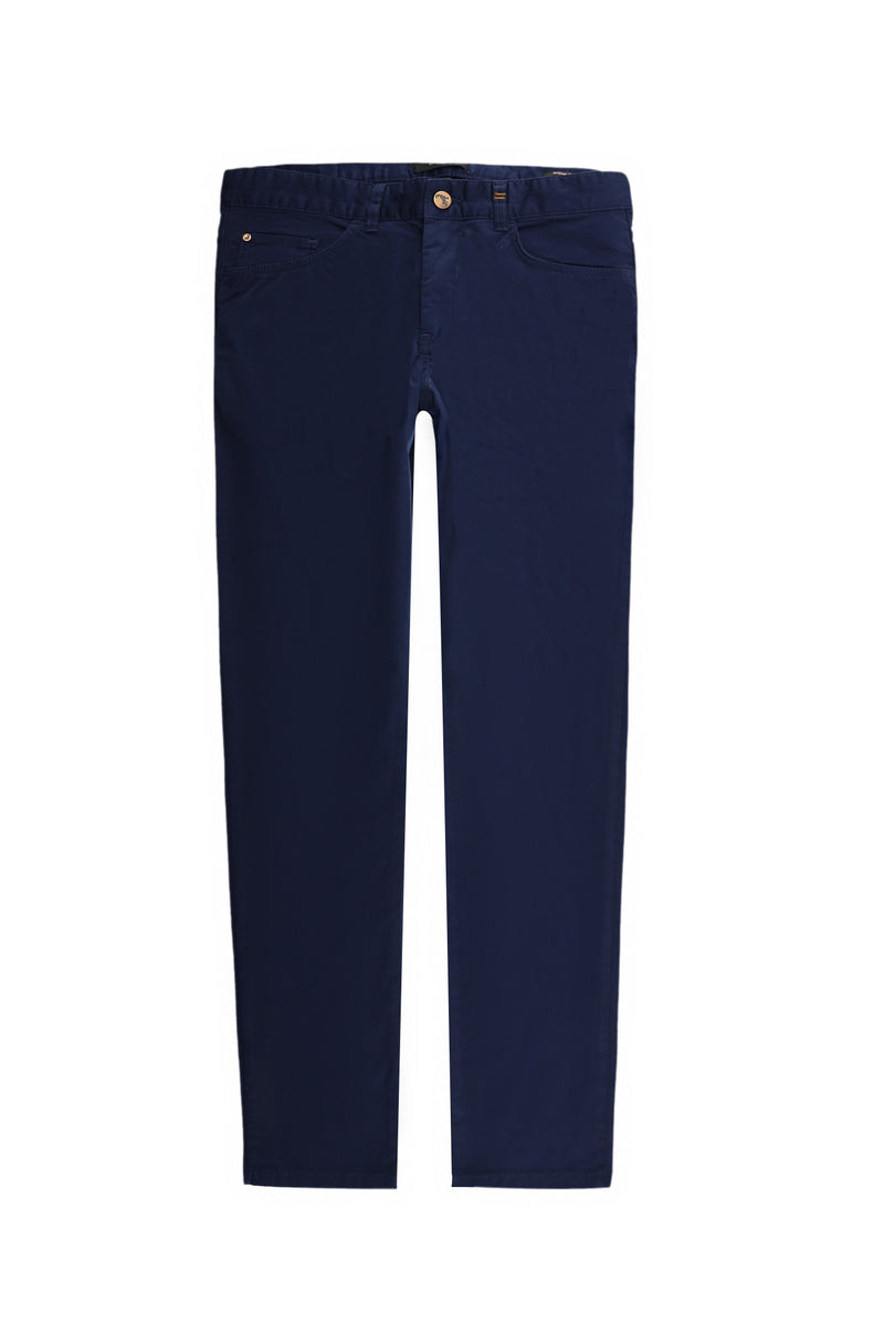 Açık Lacivert Regular Fit Likralı Kanvas / Chino Pantolon