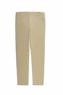 Orta Bej Relaxed Fit Rahat Kesim Likralı Kanvas / Chino Pantolon