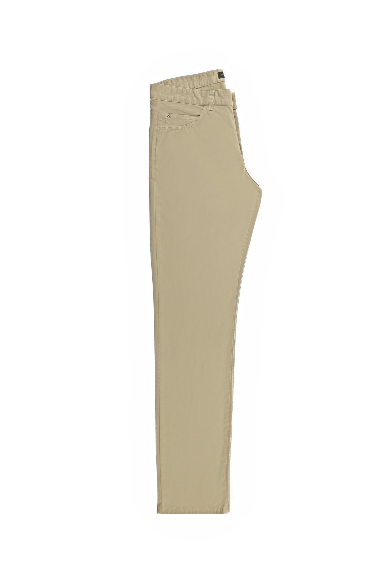 Orta Bej Relaxed Fit Rahat Kesim Likralı Kanvas / Chino Pantolon