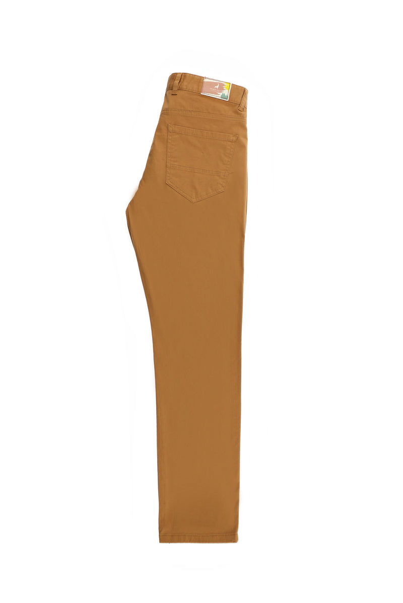 Taba Regular Fit Likralı Kanvas / Chino Pantolon