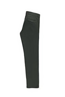 Koyu Haki Regular Fit Likralı Kanvas / Chino Pantolon