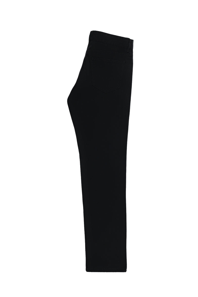 Siyah 7 Drop Slim Fit Dar Kesim Likral? Kanvas / Chino Pantolon-Abdullah Ki??l?