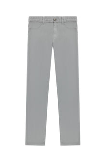 Açık Gri Regular Fit Likralı Kanvas / Chino Pantolon