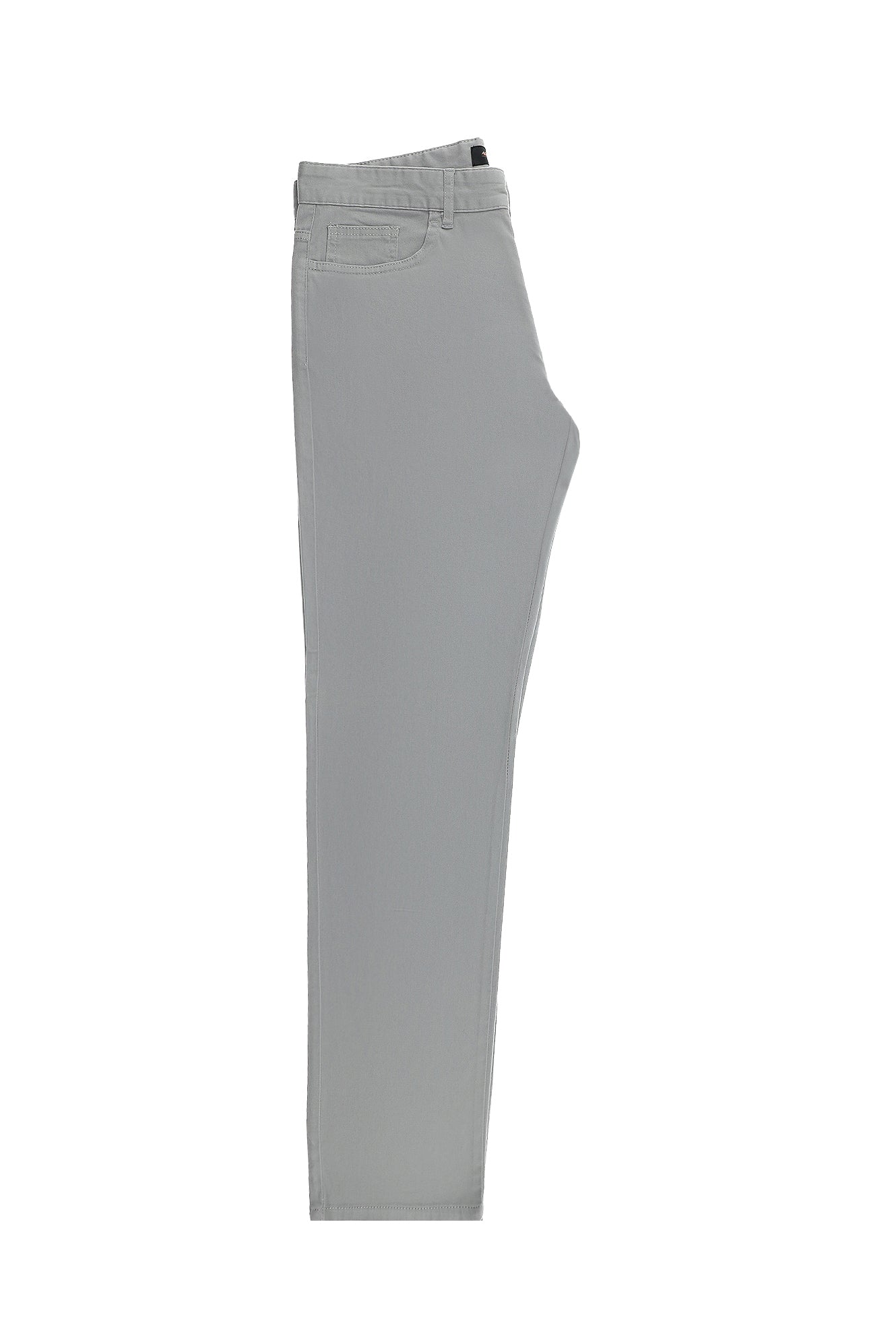 Açık Gri Regular Fit Likralı Kanvas / Chino Pantolon