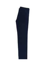 Orta Lacivert Slim Fit Dar Kesim Likralı Kanvas / Chino Pantolon