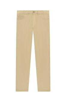Koyu Bej Slim Fit Dar Kesim Likral? Kanvas / Chino Pantolon-Abdullah Ki??l?