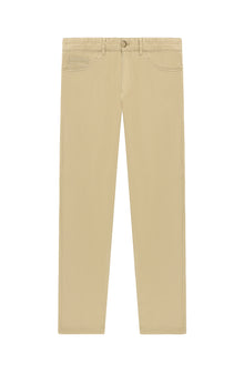 Koyu Bej Slim Fit Dar Kesim Likralı Kanvas / Chino Pantolon