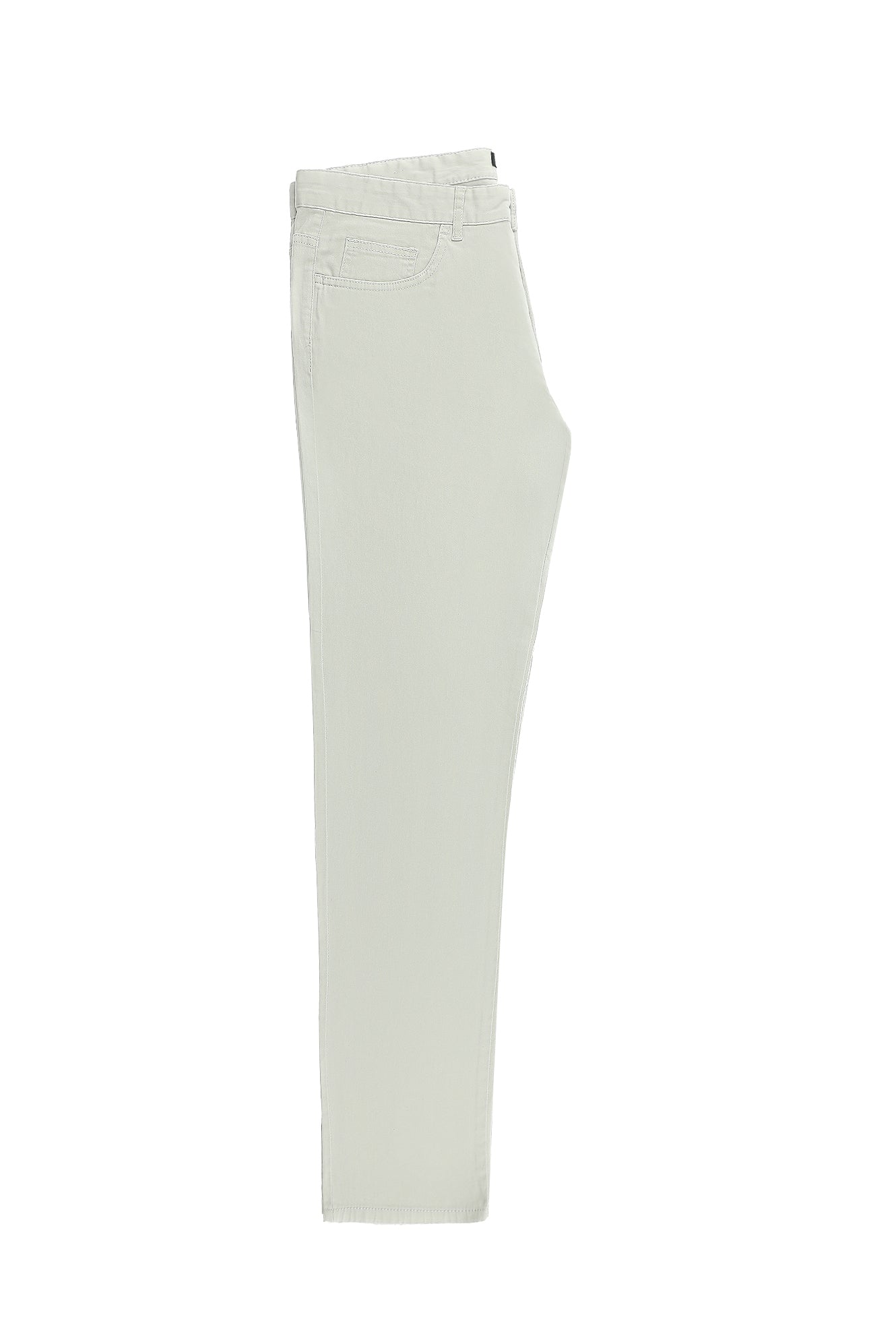 Ekru Slim Fit Dar Kesim Likralı Kanvas / Chino Pantolon