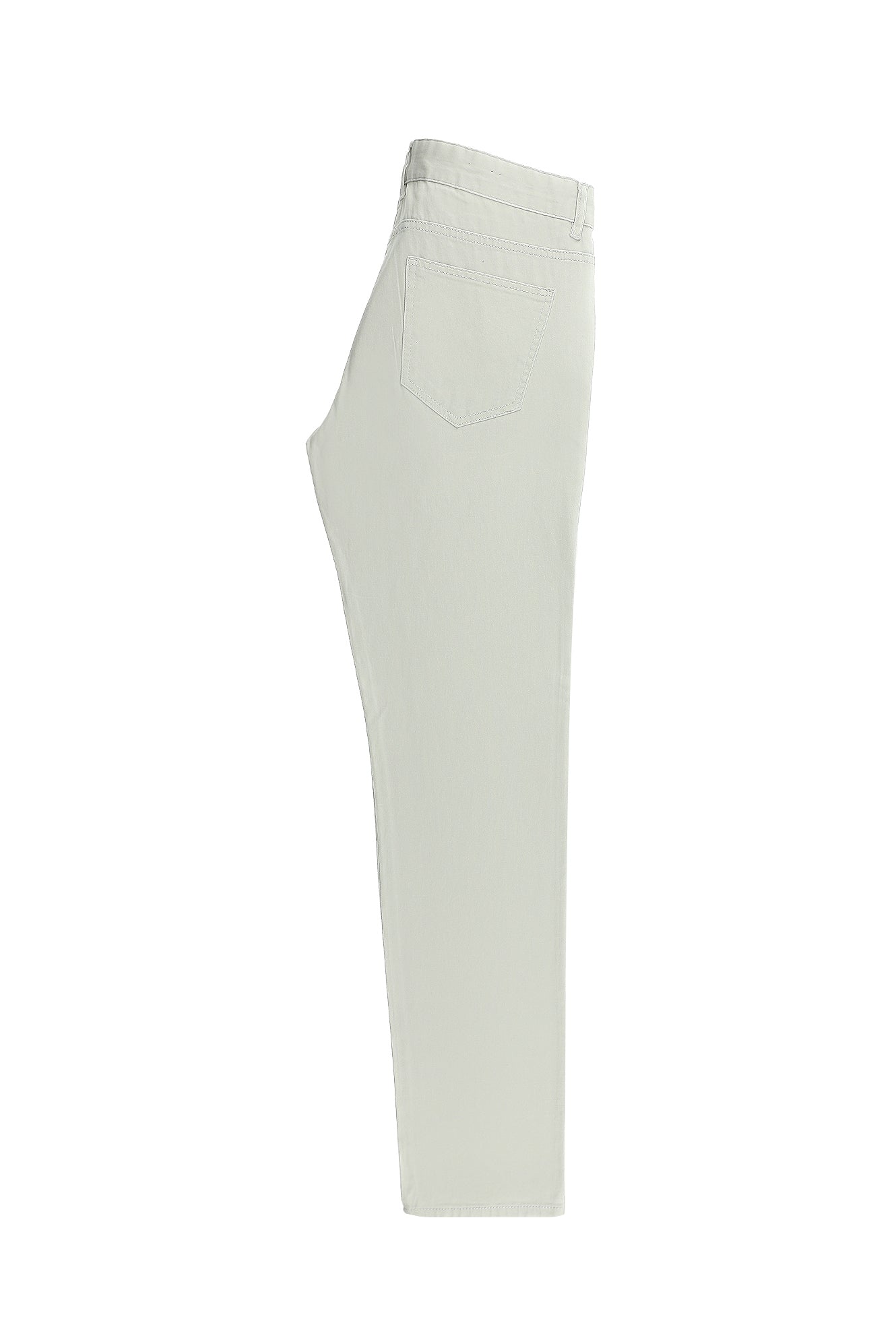Ekru Regular Fit Likralı Kanvas / Chino Pantolon