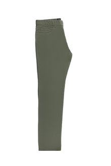 Orta Haki Regular Fit Likralı Kanvas / Chino Pantolon