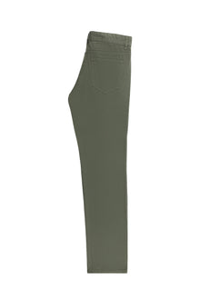 Orta Haki Regular Fit Likralı Kanvas / Chino Pantolon