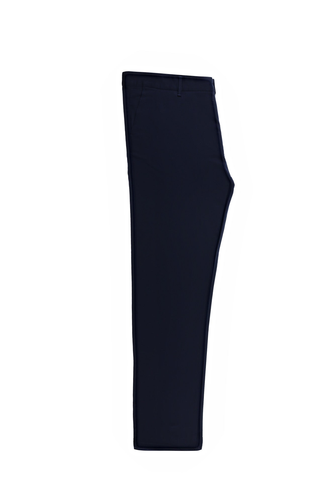 Koyu Lacivert Relaxed Fit Rahat Kesim Likralı Kanvas / Chino Pantolon