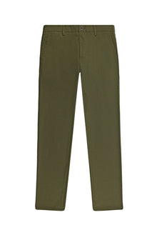 Orta Haki Regular Fit Likralı Kanvas / Chino Pantolon