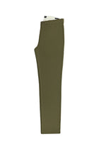 Orta Haki Regular Fit Likralı Kanvas / Chino Pantolon
