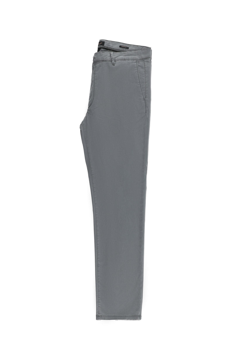 Orta Füme Relax Fit Rahat Kesim Likralı Kanvas / Chino Pantolon