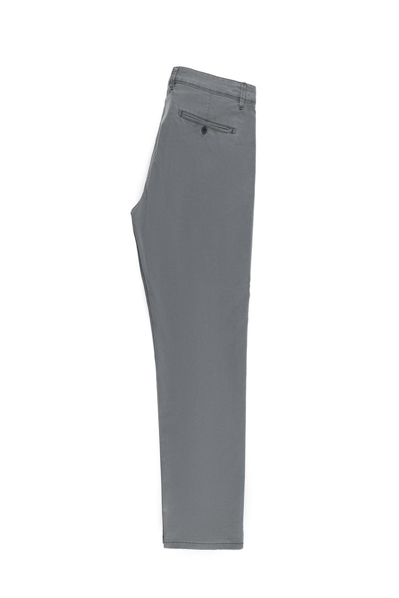 Orta Füme Regular Fit Standart Kesim Likral? Kanvas / Chino Pantolon-Abdullah Ki??l?